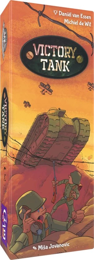 Gam'inBIZ Victory Tank - Kaartspel Voor 2 Personen - Met Tinnen Speelfiguur 3 Gam'inBIZ Victory Tank - Kaartspel Voor 2 Personen - Met Tinnen Speelfiguur