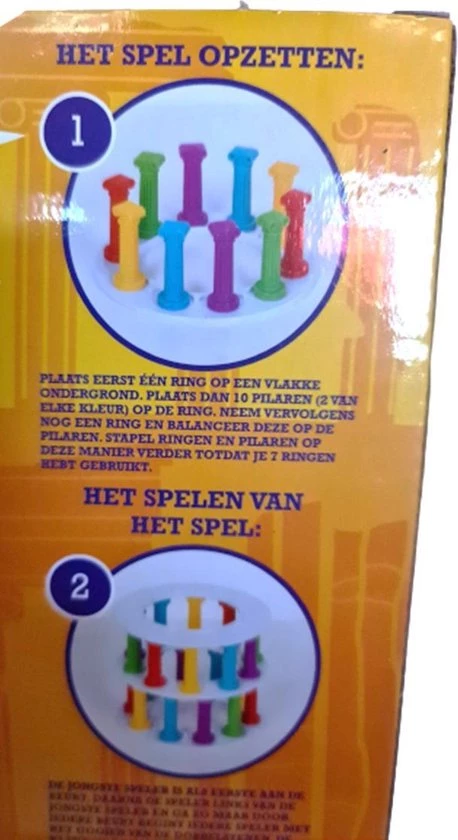 Toyz World Vallende Toren Met Gekleurde Pilaren - Top Cadeau 5 Toyz World Vallende Toren Met Gekleurde Pilaren - Top Cadeau - Afbeelding 3