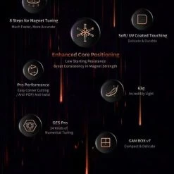 Gan 11 M Pro 3x3 - FROSTED STICKERLESS -Spellen-Voor-Volwassenen Winkel 461x840