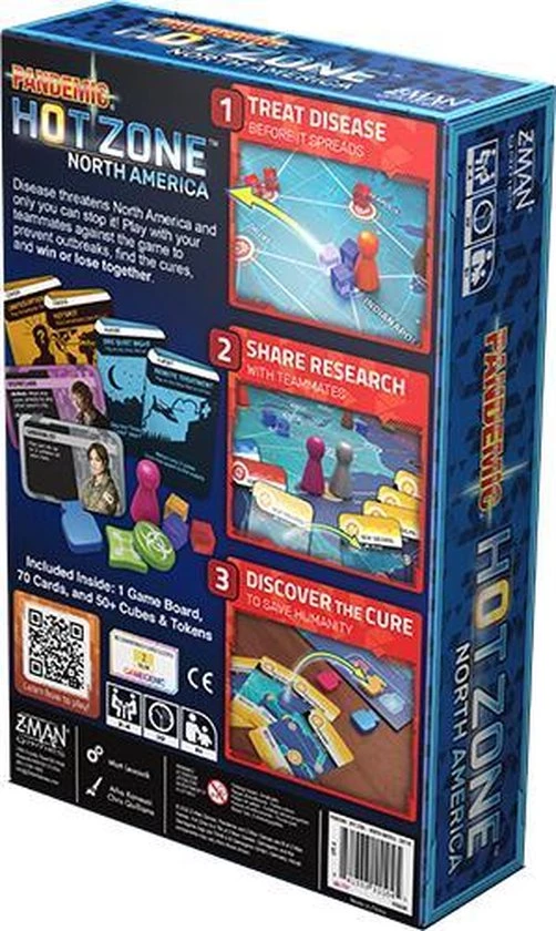 Z-Man Games Pandemic Hot Zone North America 4 Z-Man Games Pandemic Hot Zone North America - Afbeelding 2