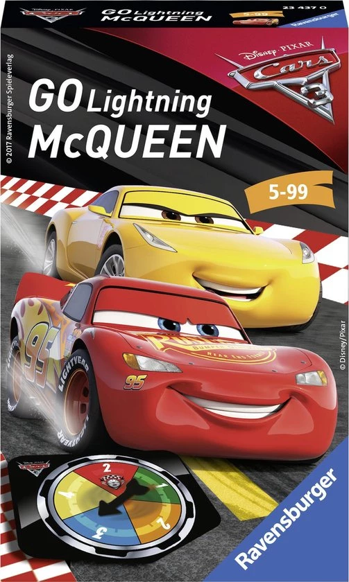 Ravensburger Geef Gas, McQueen - Disney Cars 3 - Pocketspel 3 Ravensburger Geef Gas, McQueen - Disney Cars 3 - Pocketspel