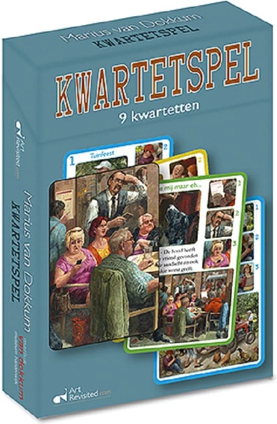 Art Revisited Kwartetspel Marius Van Dokkum - 9 Kwartetten - Klein Doosje 3 Art Revisited Kwartetspel Marius Van Dokkum - 9 Kwartetten - Klein Doosje