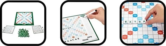Mattel Scrabble - Woordgevecht - Wordfeud - Woordenspel Voor Jong En Oud - 6 Spelers 4 Mattel Scrabble - Woordgevecht - Wordfeud - Woordenspel Voor Jong En Oud - 6 Spelers - Afbeelding 2