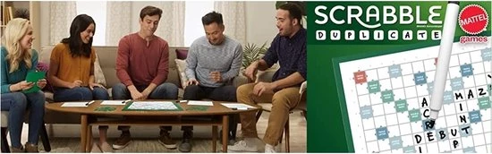Mattel Scrabble - Woordgevecht - Wordfeud - Woordenspel Voor Jong En Oud - 6 Spelers 3 Mattel Scrabble - Woordgevecht - Wordfeud - Woordenspel Voor Jong En Oud - 6 Spelers