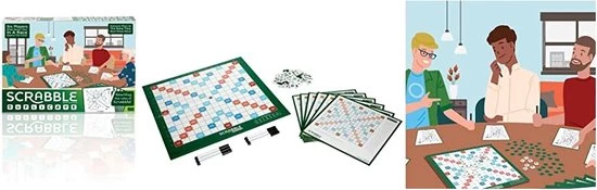 Mattel Scrabble - Woordgevecht - Wordfeud - Woordenspel Voor Jong En Oud - 6 Spelers 5 Mattel Scrabble - Woordgevecht - Wordfeud - Woordenspel Voor Jong En Oud - 6 Spelers - Afbeelding 3
