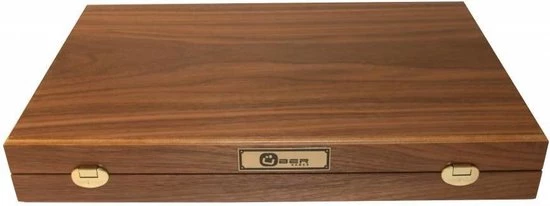 New Walnoothout Backgammon - Rode Inleg, 48 X 60 X 4 X 8 Cm 4 New Walnoothout Backgammon - Rode Inleg, 48 X 60 X 4 X 8 Cm - Afbeelding 2