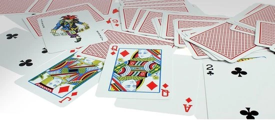 Plastic Speelkaarten Rood - Copag 4 Plastic Speelkaarten Rood - Copag - Afbeelding 2