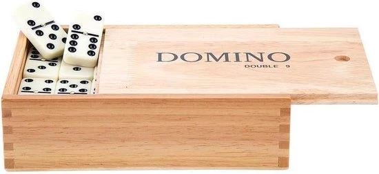Engelhart Domino Spel Dubbel 9/double 9 In Houten Doos En 110x Stenen - Dominostenen - Domino Spellen - Familie Spellen 4 Engelhart Domino Spel Dubbel 9/double 9 In Houten Doos En 110x Stenen - Dominostenen - Domino Spellen - Familie Spellen - Afbeelding 2