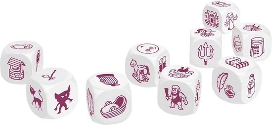 Merkloos Spellenbundel - Dobbelspel - 3 Stuks - Rory's Story Cubes Fantasia, Astro & Emergency 6 Merkloos Spellenbundel - Dobbelspel - 3 Stuks - Rory's Story Cubes Fantasia, Astro & Emergency - Afbeelding 4