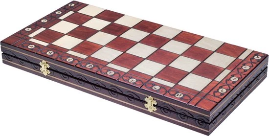 Chess The Game - Decoratief Schaakspel - GROOT Luxe Houten Schaakbord Met Decoratieve Schaakstukken - Bestseller!! 7 Chess The Game - Decoratief Schaakspel - GROOT Luxe Houten Schaakbord Met Decoratieve Schaakstukken - Bestseller!! - Afbeelding 5