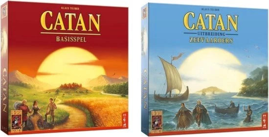 999 Games Spellenbundel - 2 Stuks - Catan - Basisspel & Uitbreiding De Zeevaarders 3 999 Games Spellenbundel - 2 Stuks - Catan - Basisspel & Uitbreiding De Zeevaarders