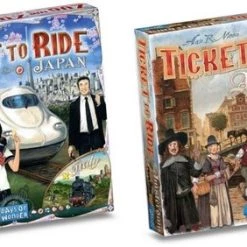 Days Of Wonder Spellenbundel - Ticket To Ride - 2 Stuks - Uitbreidingen - Japan + Italie & Amsterdam