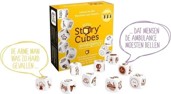 Merkloos Spellenbundel - Dobbelspel - 3 Stuks - Rory's Story Cubes Fantasia, Astro & Emergency 11 Merkloos Spellenbundel - Dobbelspel - 3 Stuks - Rory's Story Cubes Fantasia, Astro & Emergency - Afbeelding 9