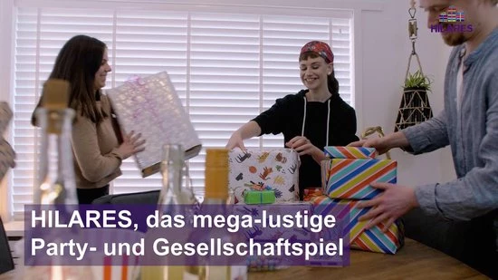 Hilares - Witziges Geschenkespiel - Pakjesspel - Sinterklaasspel - Duitstalig 4 Hilares - Witziges Geschenkespiel - Pakjesspel - Sinterklaasspel - Duitstalig - Afbeelding 2