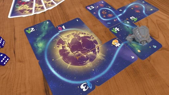 Gam'inBIZ Alien Getaway - Kaartspel Voor 1-4 Spelers - Met Tinnen Speelfiguur 4 Gam'inBIZ Alien Getaway - Kaartspel Voor 1-4 Spelers - Met Tinnen Speelfiguur - Afbeelding 2