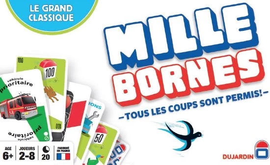 Dujardin 1000 Bornes Le Grand Classique Pocket - Kaartspel 6 Dujardin 1000 Bornes Le Grand Classique Pocket - Kaartspel - Afbeelding 4