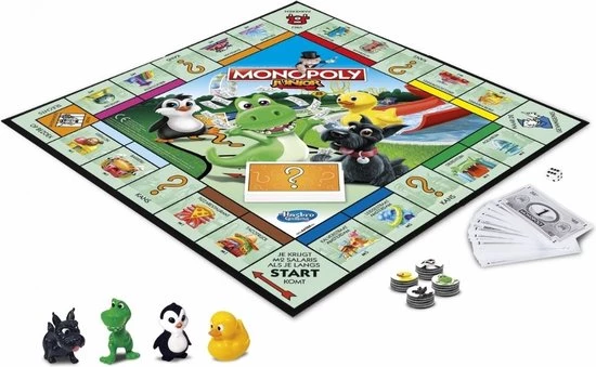 Hasbro Spellenbundel - 2 Stuks - Monopoly Junior & Levensweg Electronisch Bankieren 5 Hasbro Spellenbundel - 2 Stuks - Monopoly Junior & Levensweg Electronisch Bankieren - Afbeelding 3