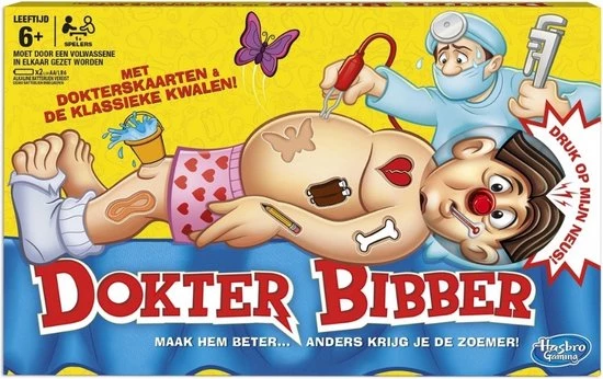 Hasbro Spellenbundel - 2 Stuks - Dokter Bibber & Jenga 5 Hasbro Spellenbundel - 2 Stuks - Dokter Bibber & Jenga - Afbeelding 3