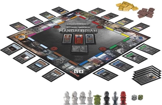 Hasbro Gaming Monopoly: Star Wars The Mandalorian Edition Bordspel Oorlog 7 Hasbro Gaming Monopoly: Star Wars The Mandalorian Edition Bordspel Oorlog - Afbeelding 5