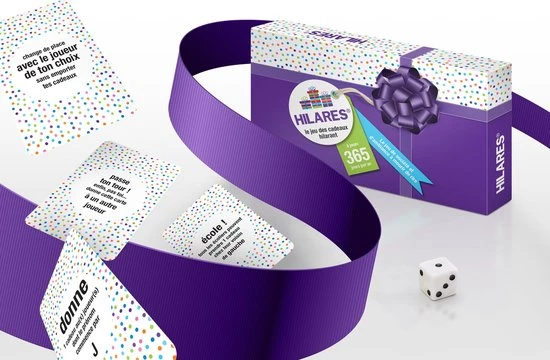Hilares - Le Jeu Des Cadeaux Hilares - Pakjesspel - Sinterklaasspel - Franstalig 5 Hilares - Le Jeu Des Cadeaux Hilares - Pakjesspel - Sinterklaasspel - Franstalig - Afbeelding 3