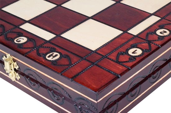 Chess The Game - Decoratief Schaakspel - GROOT Luxe Houten Schaakbord Met Decoratieve Schaakstukken - Bestseller!! 5 Chess The Game - Decoratief Schaakspel - GROOT Luxe Houten Schaakbord Met Decoratieve Schaakstukken - Bestseller!! - Afbeelding 3