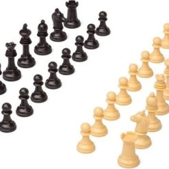 Fiesta Carnavales Setje Van 32 Stuks Schaakstukken - Familie Spellen/spelletjes Schaken