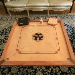 New Carrom, ECO Hardhout, Compact - Carrom Spel -Spellen-Voor-Volwassenen Winkel 550x366 57