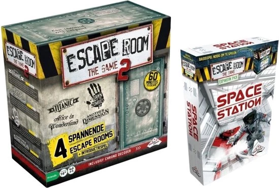 Identity Games Spellenbundel - 2 Stuks - Escape Room - The Game Basisspel 2 & Uitbreiding Space Station 3 Identity Games Spellenbundel - 2 Stuks - Escape Room - The Game Basisspel 2 & Uitbreiding Space Station