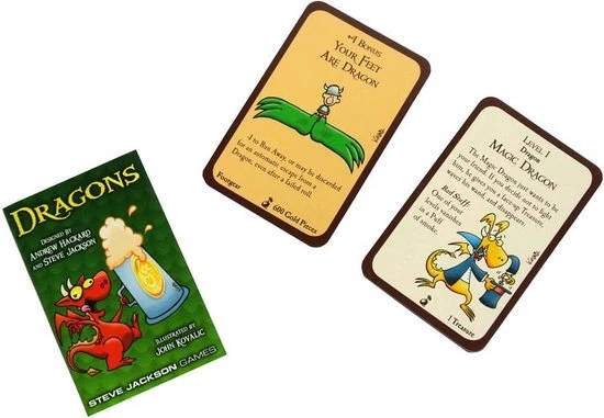 Asmodee Munchkin Dragons Booster Pack D10 4 Asmodee Munchkin Dragons Booster Pack D10 - Afbeelding 2