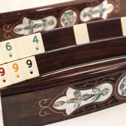 Helena Wood Art Handgemaakte Rummy Speelset - Okey - Hout - Mosaic Stenen - Luxe Uitgave - Inclusief Tas - Rummi -Spellen-Voor-Volwassenen Winkel 550x392 12