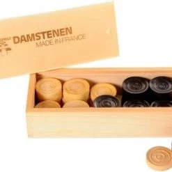 Longfield Games Damstenen Diameter 32 Mm In Houten Kist