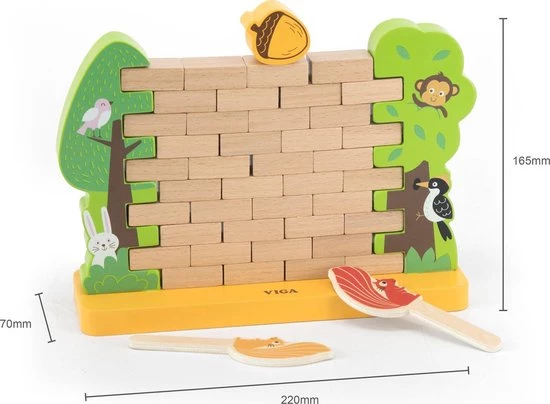 Vigatoys Viga Toys Behendigheidsspel Muur 22 X 16,5 Cm Hout 44-delig 10 Vigatoys Viga Toys Behendigheidsspel Muur 22 X 16,5 Cm Hout 44-delig - Afbeelding 8