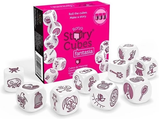 Merkloos Spellenbundel - Dobbelspel - 3 Stuks - Rory's Story Cubes Fantasia, Astro & Emergency 5 Merkloos Spellenbundel - Dobbelspel - 3 Stuks - Rory's Story Cubes Fantasia, Astro & Emergency - Afbeelding 3