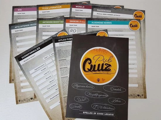 Merkloos Pubquiz Voor Thuis (2)| Ga De Strijd Aan Met Elkaar! 4 Merkloos Pubquiz Voor Thuis (2)| Ga De Strijd Aan Met Elkaar! - Afbeelding 2