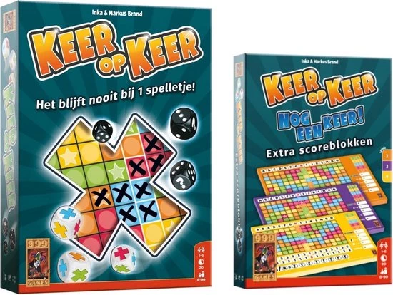 Merkloos Spellenset - 2 Stuks - Keer Op Keer - Dobbelspel & Scoreblok 3 Stuks Level 2, 3 En 4 3 Merkloos Spellenset - 2 Stuks - Keer Op Keer - Dobbelspel & Scoreblok 3 Stuks Level 2, 3 En 4