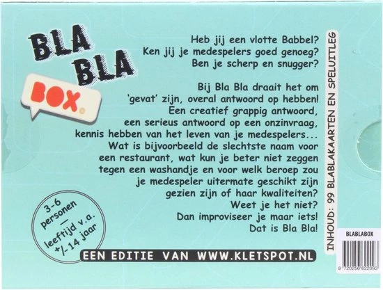 Kletspot Bla Bla BOX 4 Kletspot Bla Bla BOX - Afbeelding 2