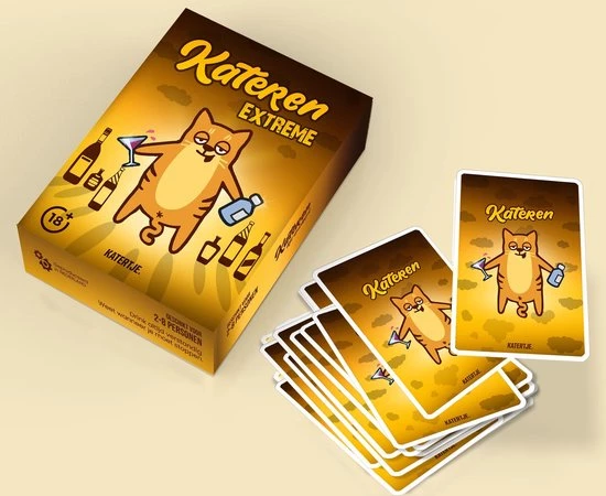 KATERTJE KATEREN - Het Drankspel Extreem | Extreme Editie | Drankspellen - Partygame - Speelkaarten - Kaartspel - Partyspel - Officieel Spel 6 KATERTJE KATEREN - Het Drankspel Extreem | Extreme Editie | Drankspellen - Partygame - Speelkaarten - Kaartspel - Partyspel - Officieel Spel - Afbeelding 4