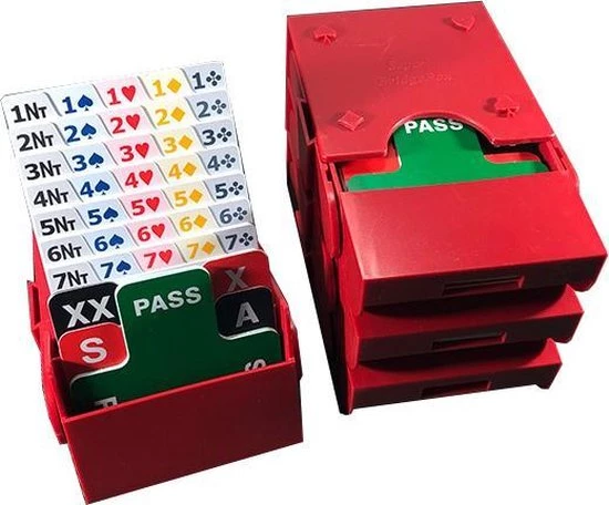 Merkloos Startpakket Bridge Inclusief Bridgeboards - Rood 7 Merkloos Startpakket Bridge Inclusief Bridgeboards - Rood - Afbeelding 5