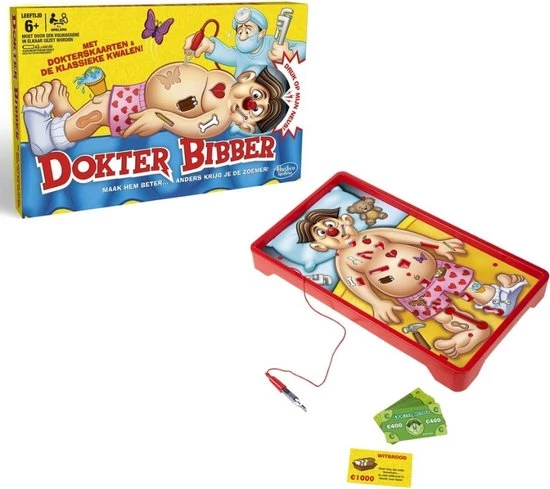 Hasbro Spellenbundel - 2 Stuks - Dokter Bibber & Jenga 6 Hasbro Spellenbundel - 2 Stuks - Dokter Bibber & Jenga - Afbeelding 4