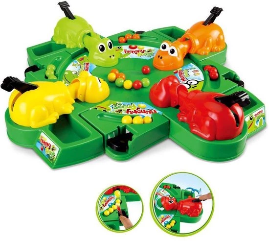 Merkloos Spel Fool's Games Hongerige Kikkers 4 Merkloos Spel Fool's Games Hongerige Kikkers - Afbeelding 2
