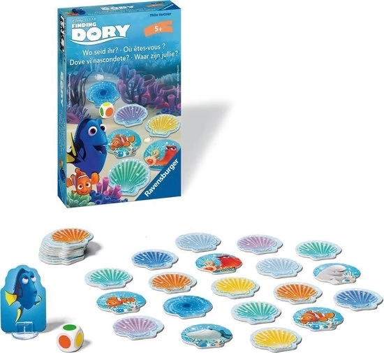 Ravensburger Disney Finding Dory Waar Zijn Jullie - Pocketspel 4 Ravensburger Disney Finding Dory Waar Zijn Jullie - Pocketspel - Afbeelding 2