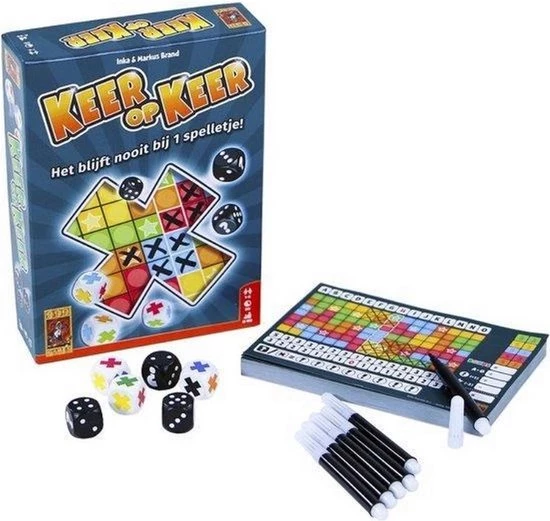 999 Games Spellenset - 2 Stuks - Keer Op Keer - Dobbelspel & Scoreblok 3 Stuks Level 1 7 999 Games Spellenset - 2 Stuks - Keer Op Keer - Dobbelspel & Scoreblok 3 Stuks Level 1 - Afbeelding 5