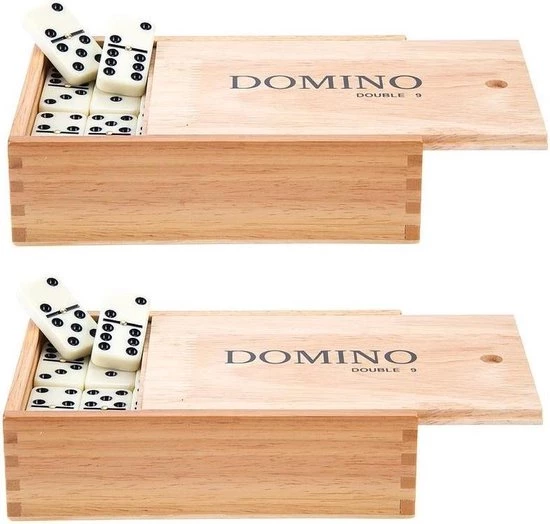 Engelhart Domino Spel Dubbel 9/double 9 In Houten Doos En 110x Stenen - Dominostenen - Domino Spellen - Familie Spellen 3 Engelhart Domino Spel Dubbel 9/double 9 In Houten Doos En 110x Stenen - Dominostenen - Domino Spellen - Familie Spellen