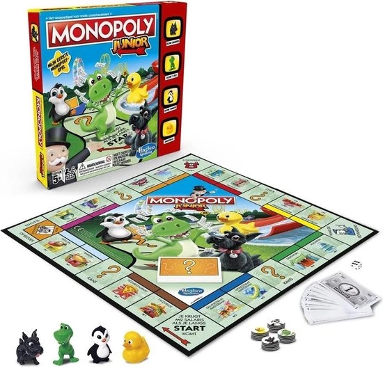 Hasbro Spellenbundel - 2 Stuks - Monopoly Junior & Levensweg Electronisch Bankieren 6 Hasbro Spellenbundel - 2 Stuks - Monopoly Junior & Levensweg Electronisch Bankieren - Afbeelding 4