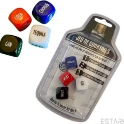 ESTARK Drankspel - Set Van 4 Cocktail Drankspel Dobbelstenen - Drinkopdracht - Dobbelsteen - Drankspelletje - Drink - Drank - Spel - Drinken - Shots - Party - Partyspel - Dobbelen - Dobbelstenen - Tequila Gin - 4 STUKS Dobbelstenen Drinking Game (4) -Spellen-Voor-Volwassenen Winkel 550x533 4