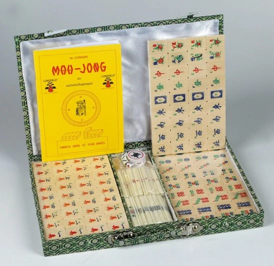 Engelhart Mahjong Spel - Bamboe 4 Engelhart Mahjong Spel - Bamboe - Afbeelding 2