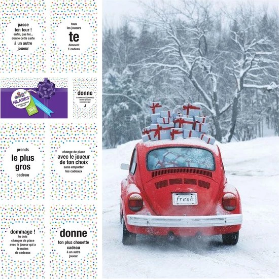 Hilares - Le Jeu Des Cadeaux Hilares - Pakjesspel - Sinterklaasspel - Franstalig 9 Hilares - Le Jeu Des Cadeaux Hilares - Pakjesspel - Sinterklaasspel - Franstalig - Afbeelding 7