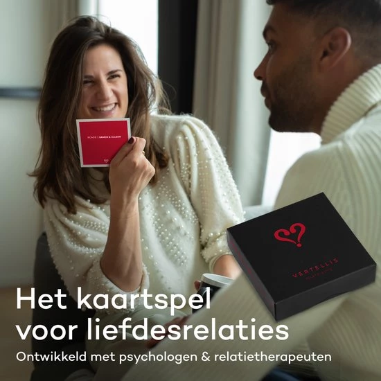 Vertellis Relatie Editie - Gespreksstarters - Relatiespel Voor Alle Liefdesrelaties, Ultiem Relatie Cadeau, Gesprekskaarten, Vragenspel Met Kaarten 7 Vertellis Relatie Editie - Gespreksstarters - Relatiespel Voor Alle Liefdesrelaties, Ultiem Relatie Cadeau, Gesprekskaarten, Vragenspel Met Kaarten - Afbeelding 5
