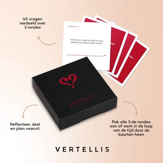 Vertellis Relatie Editie - Gespreksstarters - Relatiespel Voor Alle Liefdesrelaties, Ultiem Relatie Cadeau, Gesprekskaarten, Vragenspel Met Kaarten 9 Vertellis Relatie Editie - Gespreksstarters - Relatiespel Voor Alle Liefdesrelaties, Ultiem Relatie Cadeau, Gesprekskaarten, Vragenspel Met Kaarten - Afbeelding 7