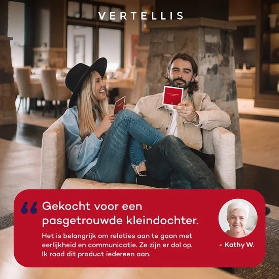 Vertellis Relatie Editie - Gespreksstarters - Relatiespel Voor Alle Liefdesrelaties, Ultiem Relatie Cadeau, Gesprekskaarten, Vragenspel Met Kaarten 14 Vertellis Relatie Editie - Gespreksstarters - Relatiespel Voor Alle Liefdesrelaties, Ultiem Relatie Cadeau, Gesprekskaarten, Vragenspel Met Kaarten - Afbeelding 12